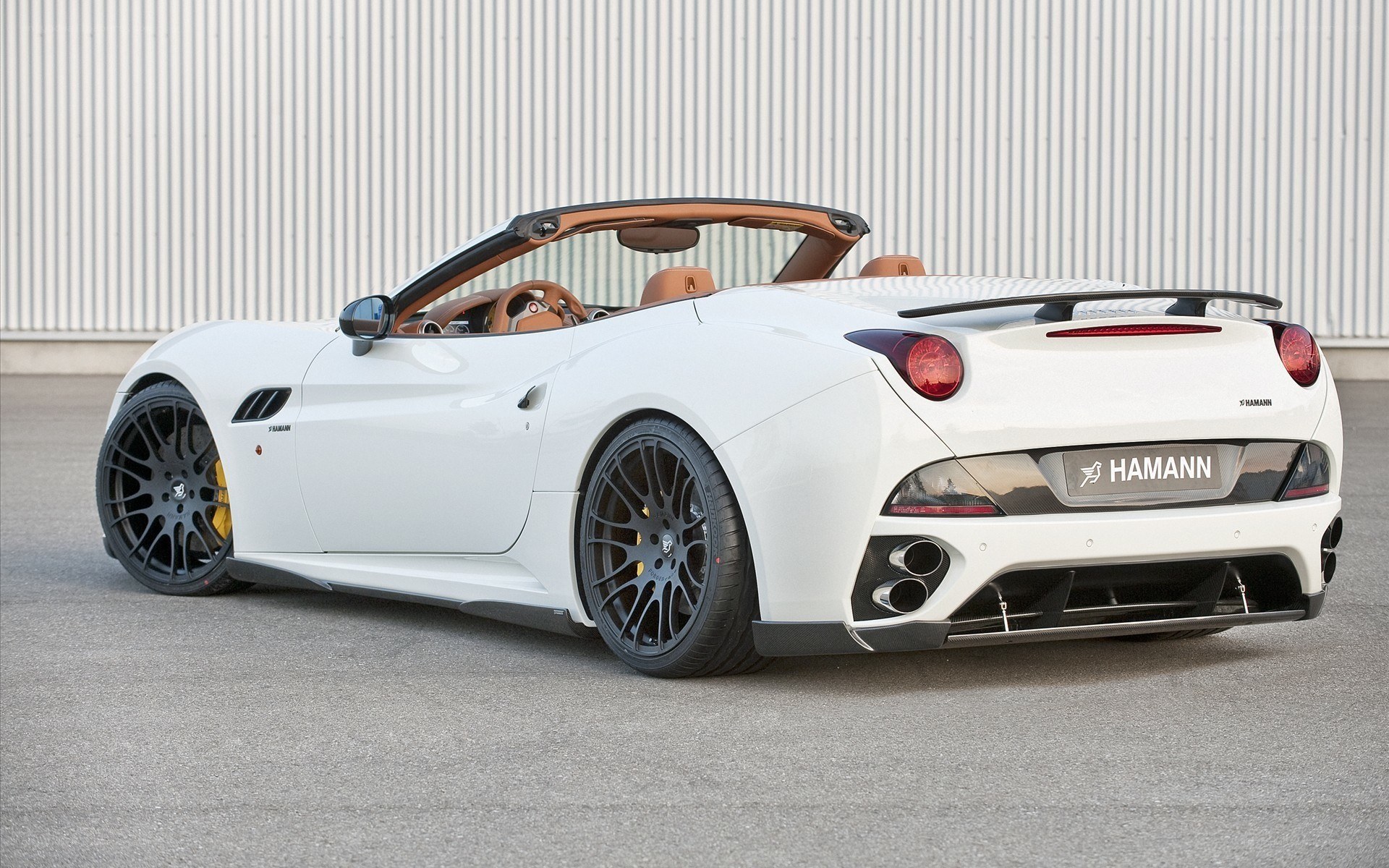 white hamann ferrari convertible
