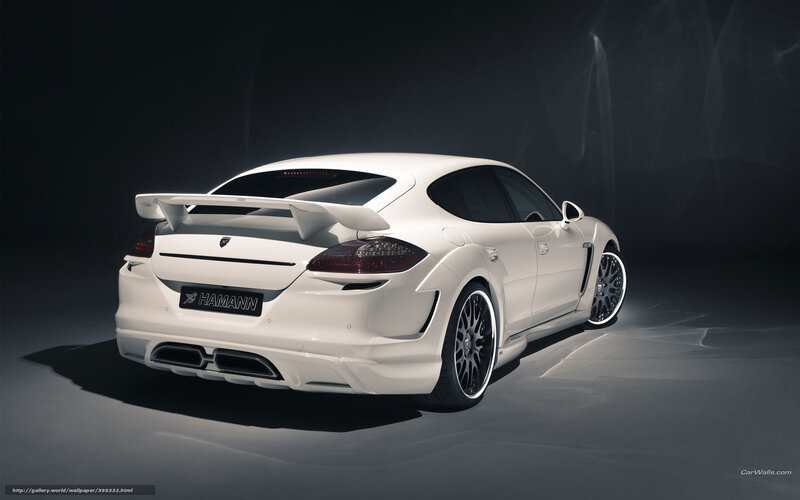 white hamann porsche panamera