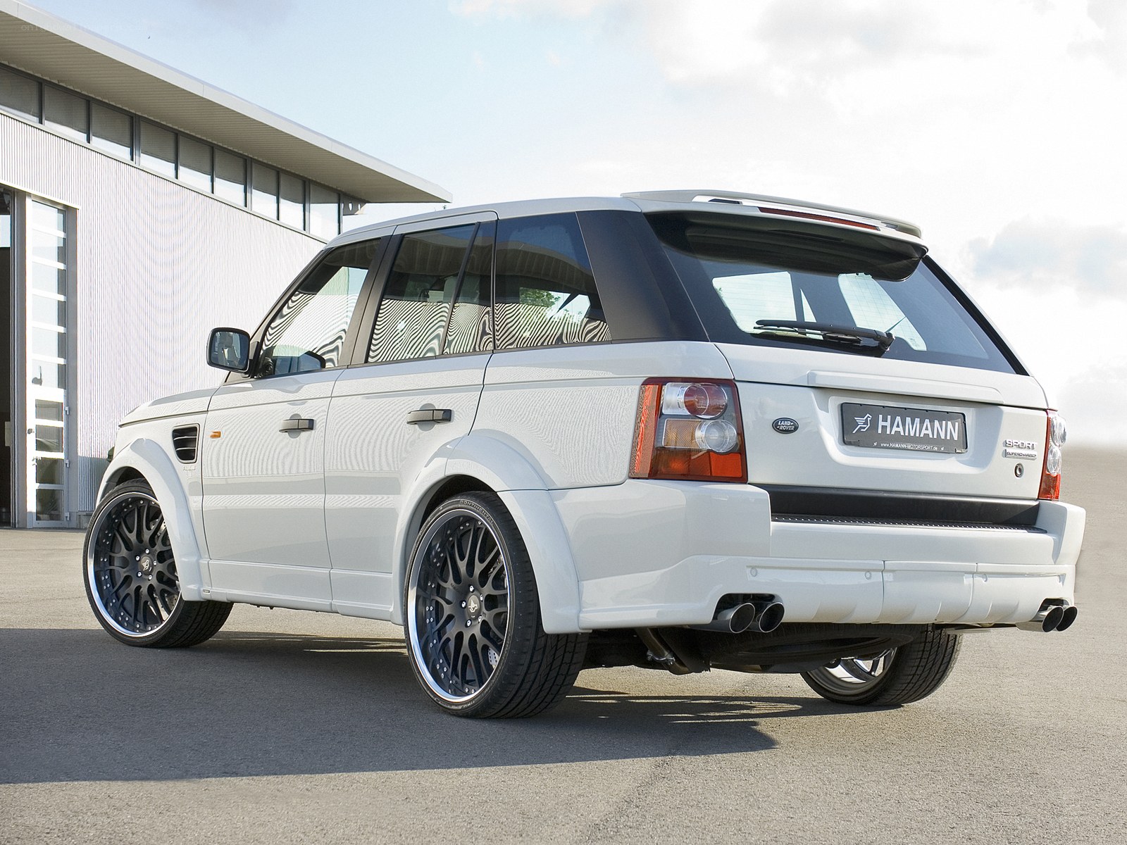 White Hamann Range Rover