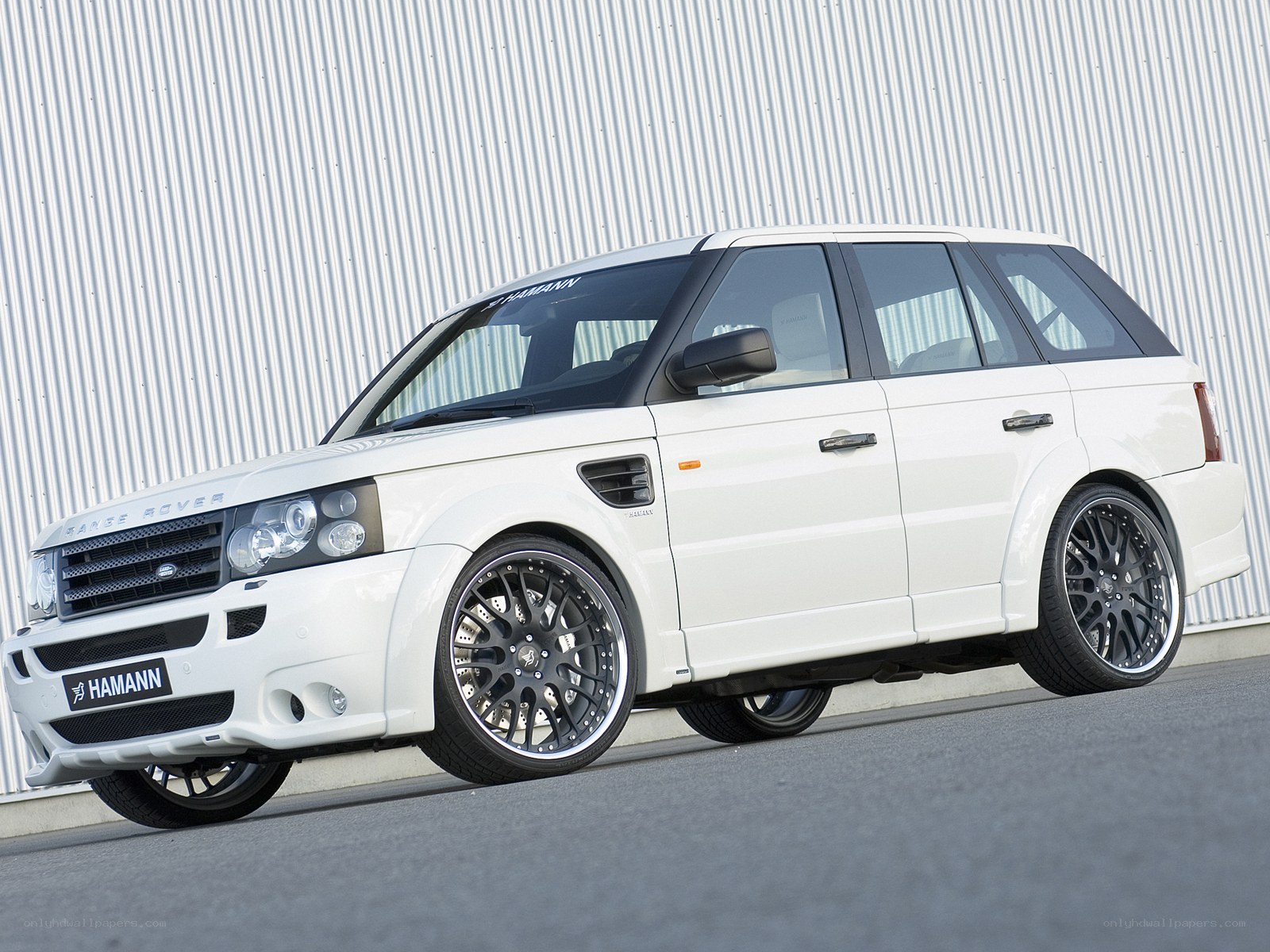 White Hamann Range Rover