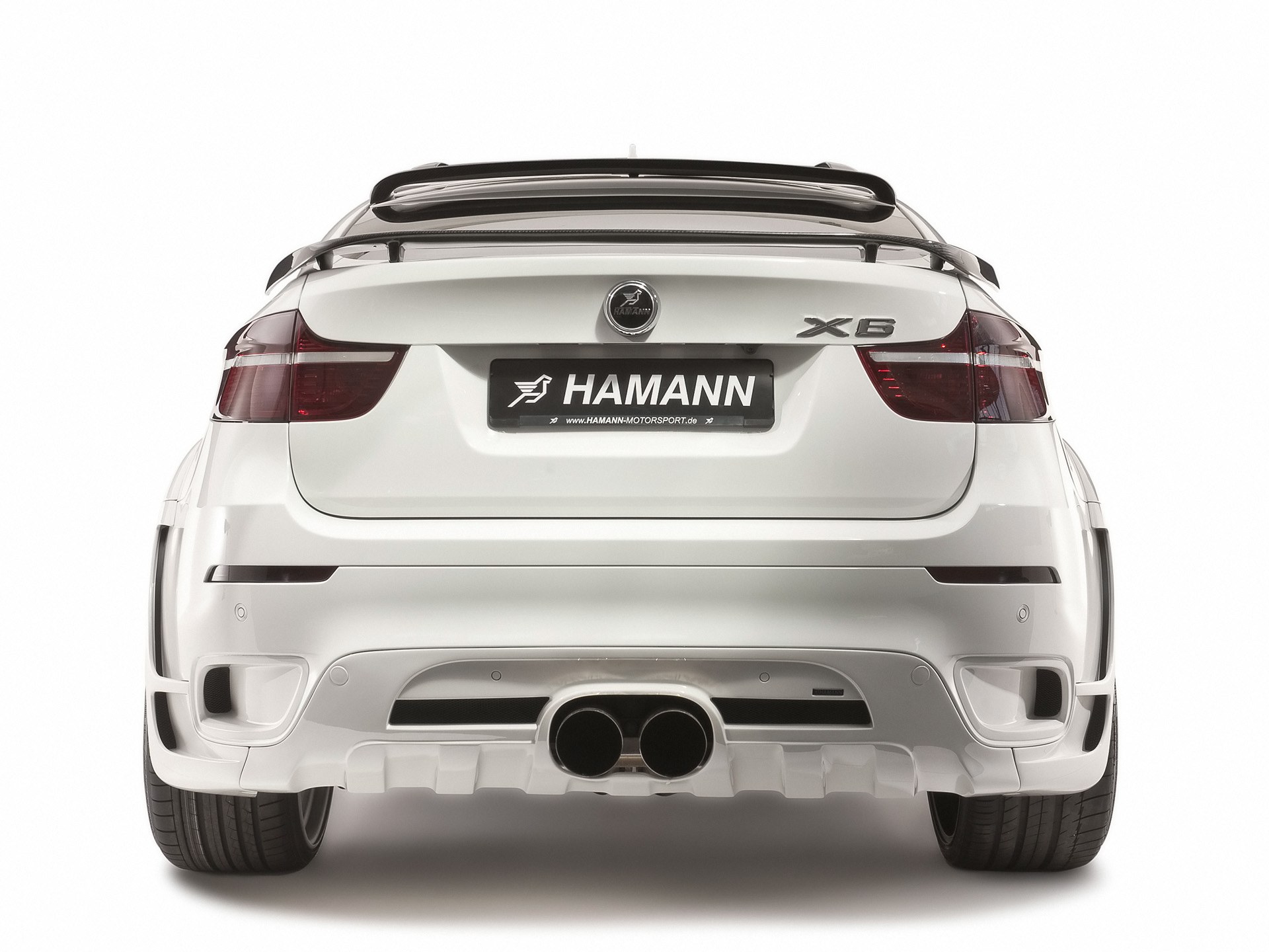 white hamann x6 rear view