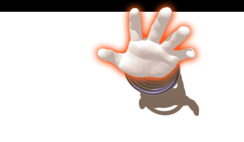 White Hand with Glowing Aura