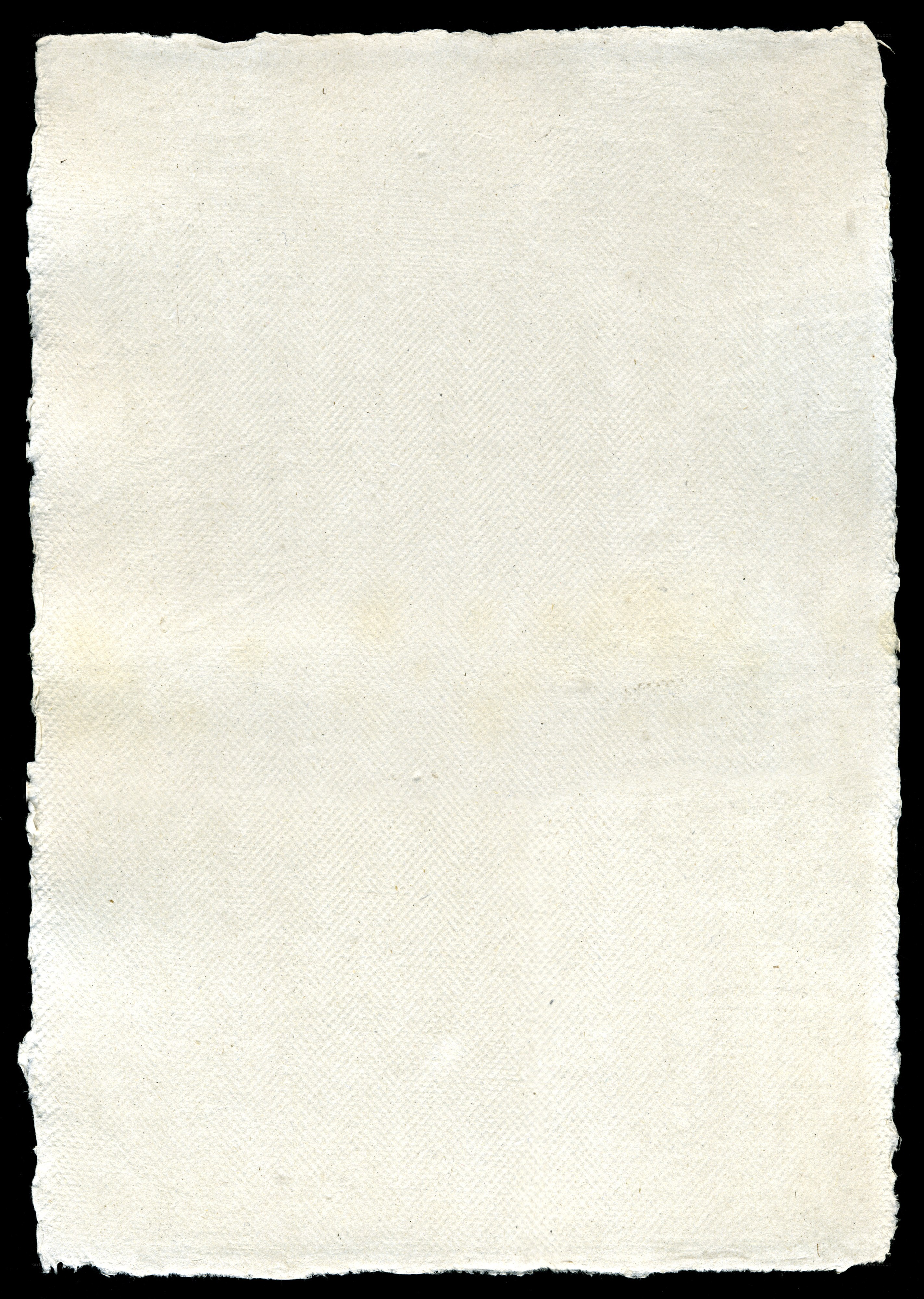 white handmade paper sheet
