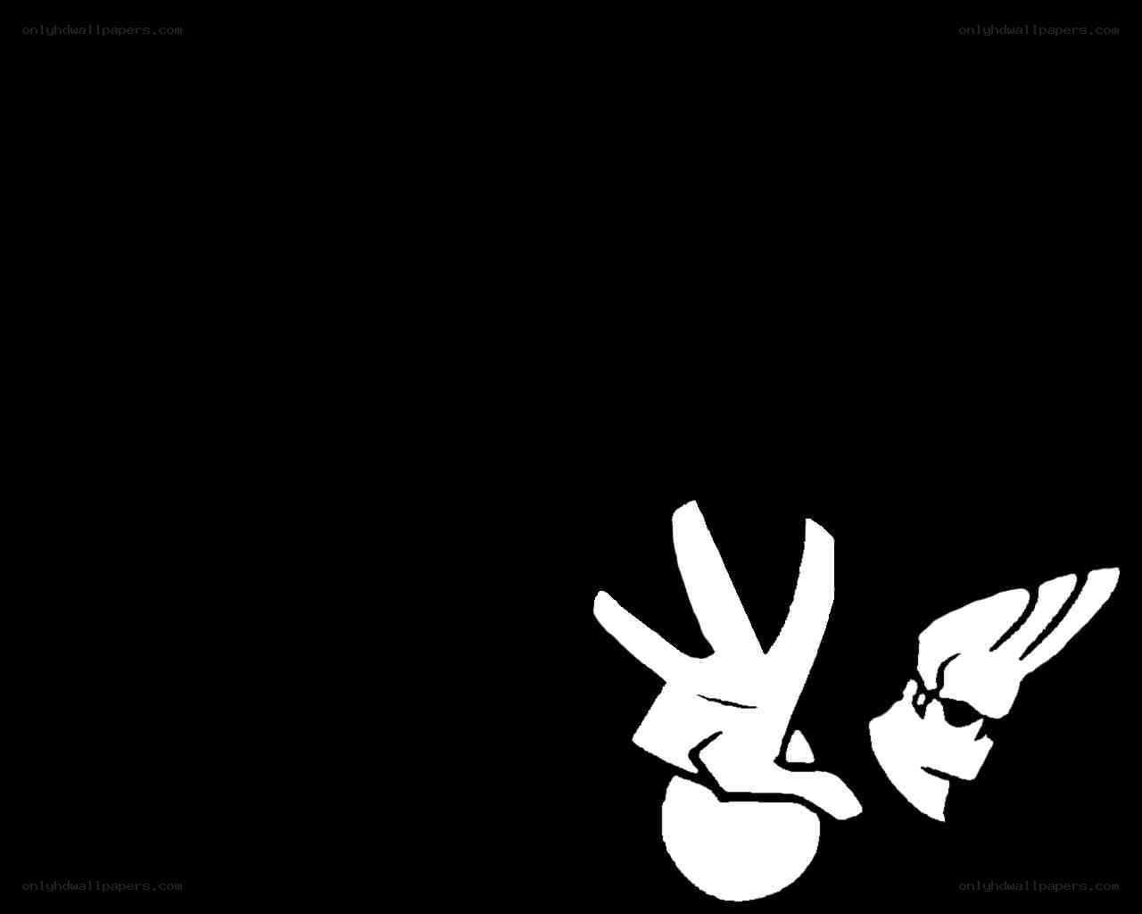 white hands on black background