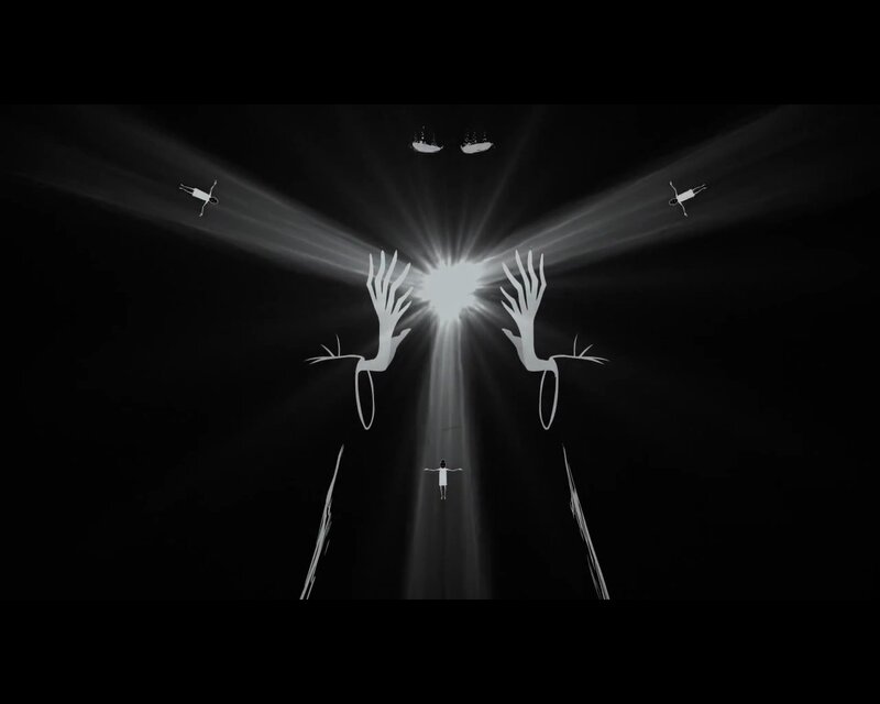 White Hands Reaching Up
