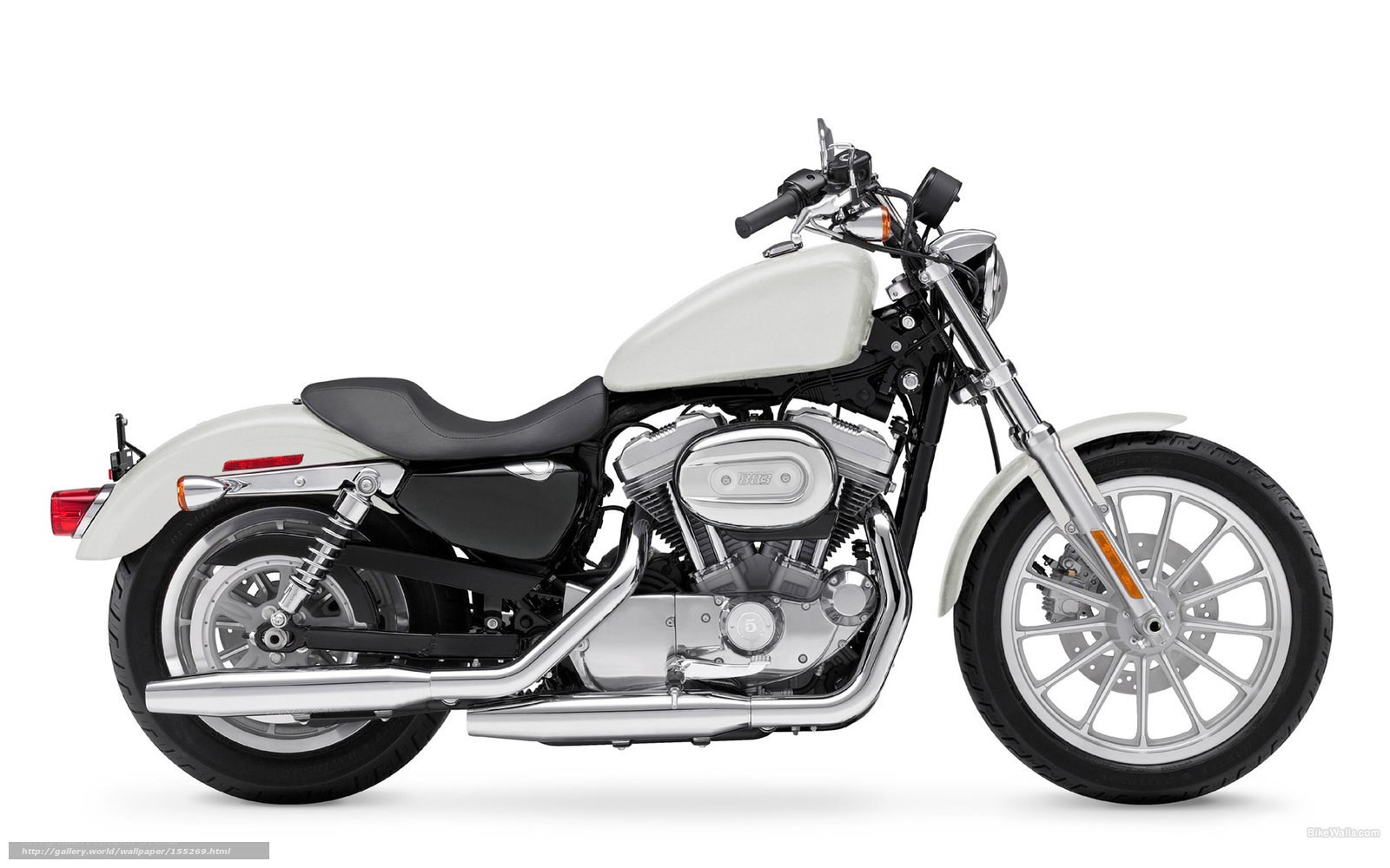 white harley-davidson motorcycle
