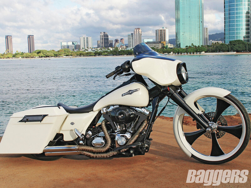 White Harley-davidson Motorcycle — Serene, Afternoon