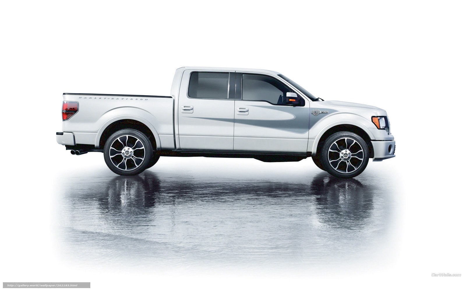 white harley-davidson pickup truck