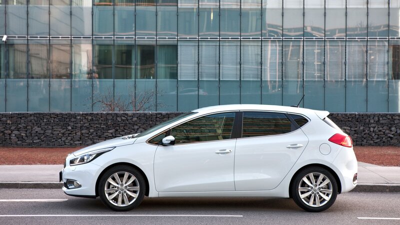 White Hatchback Car — Neutral, Afternoon