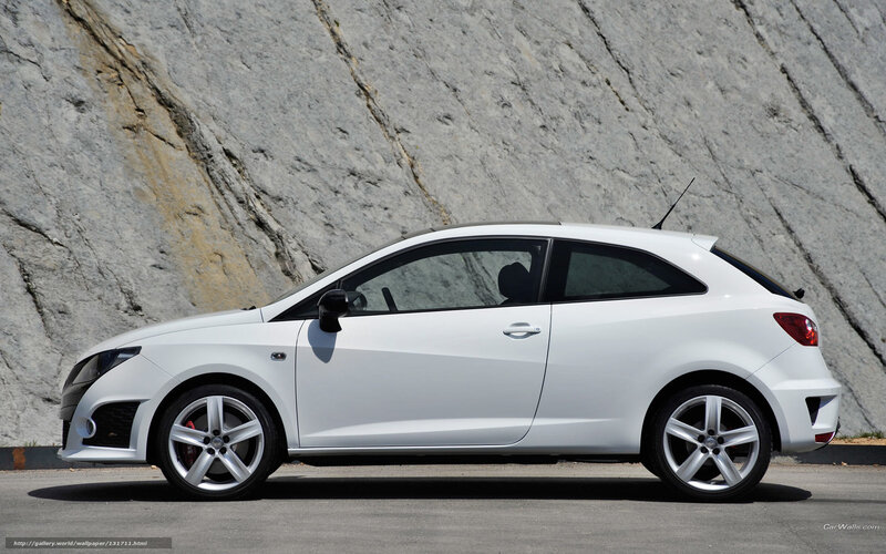white hatchback car