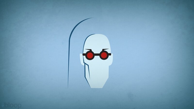 White Head with Red Glasses — Blue, Neutral, Vector Art