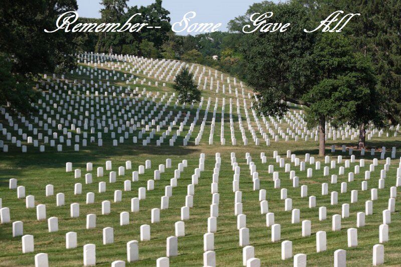 White Headstones on Hill