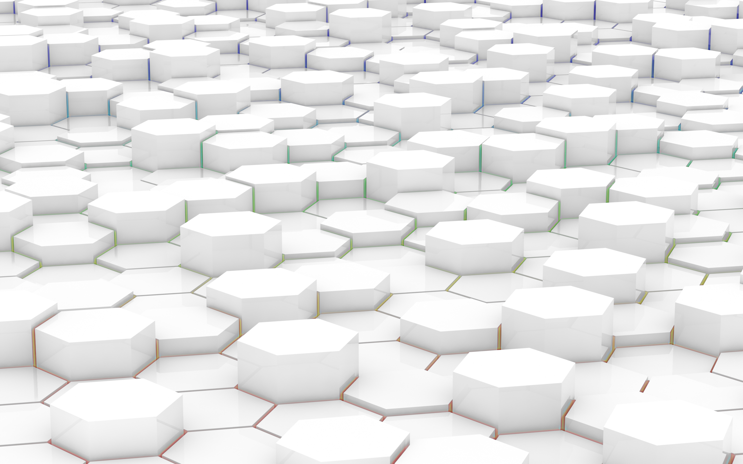 white hexagonal pattern