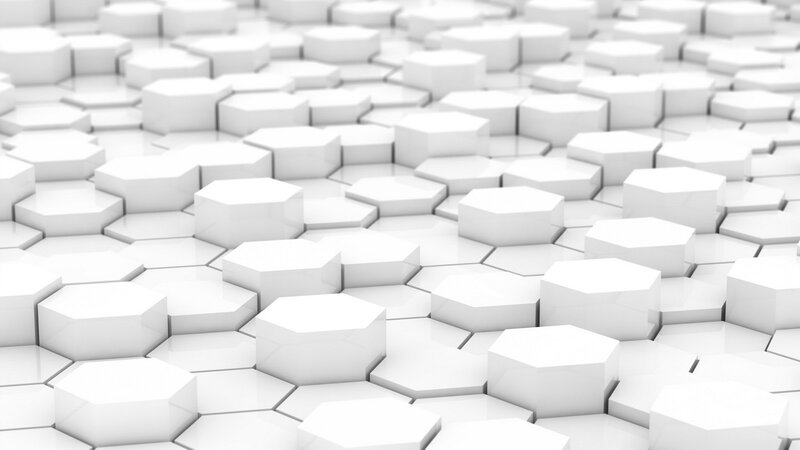 white hexagonal pattern