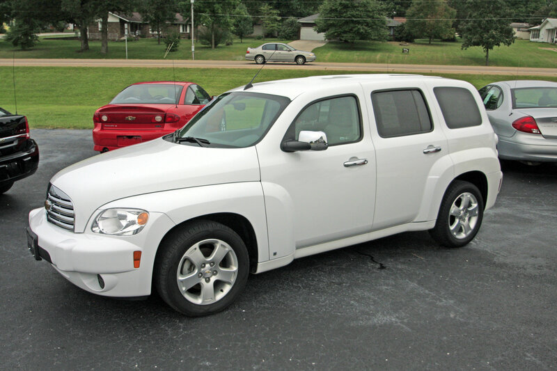 White hhr suv in parking lot