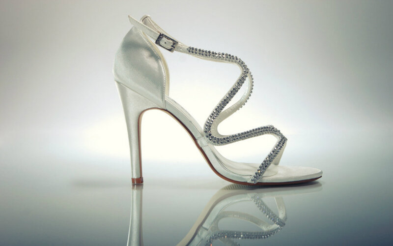 White High-heeled Sandal
