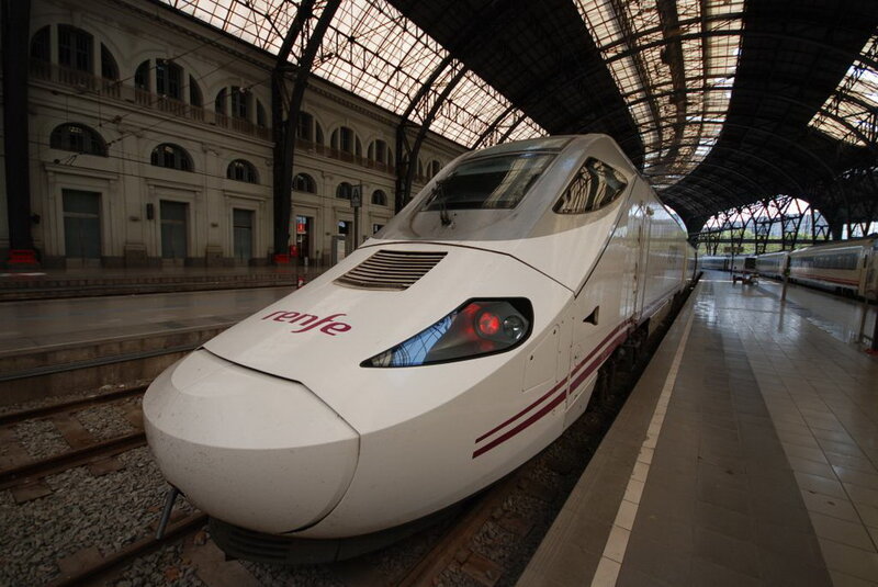 White High-speed Train