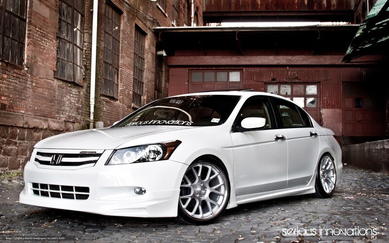 white honda accord in alley