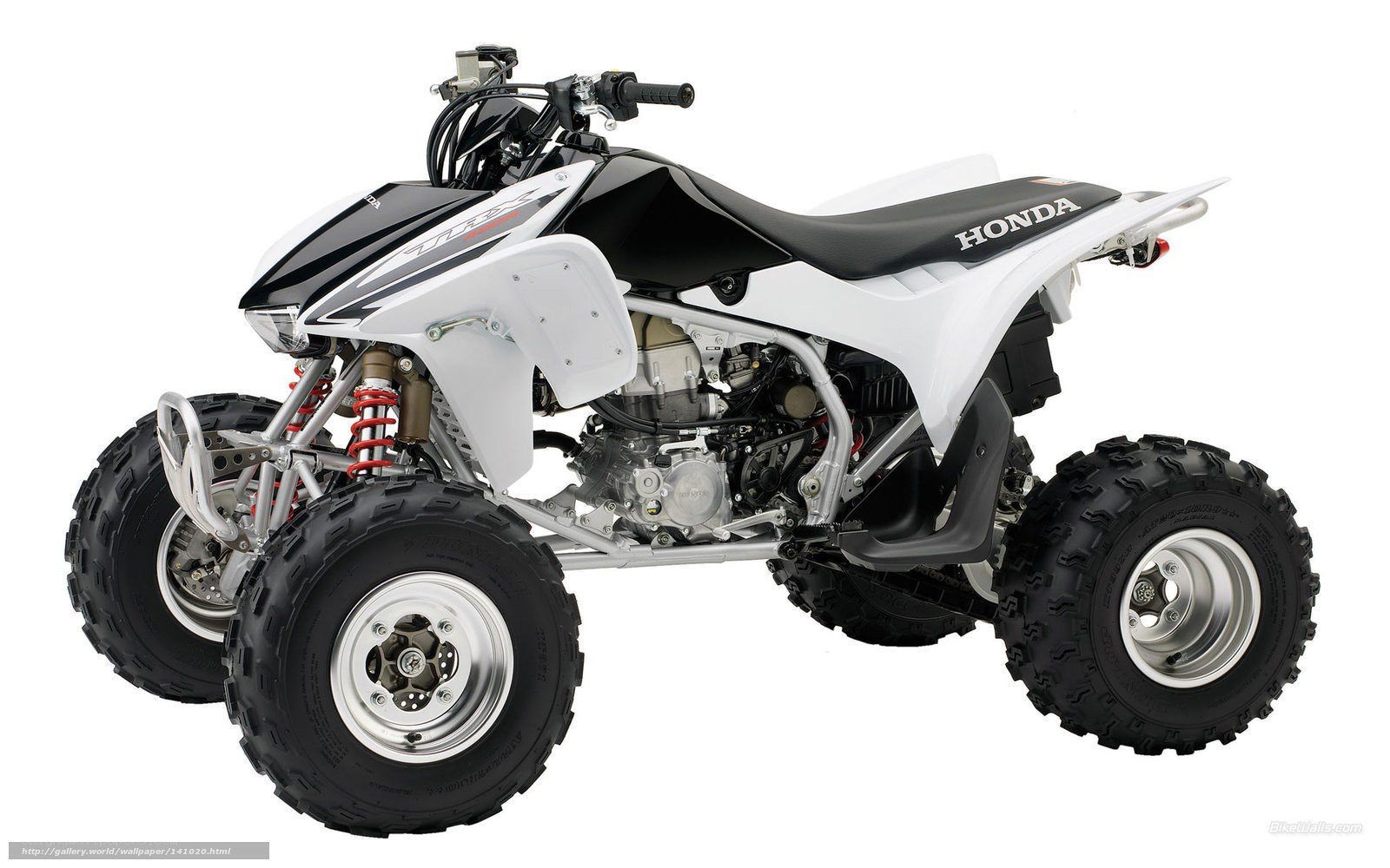 White Honda ATV quad