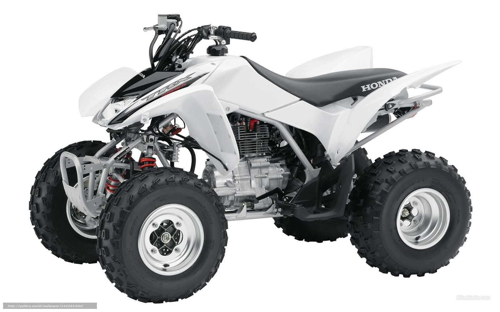 White Honda ATV quad