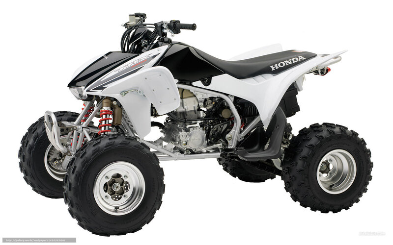 White Honda ATV