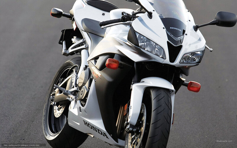 White Honda CBR motorcycle