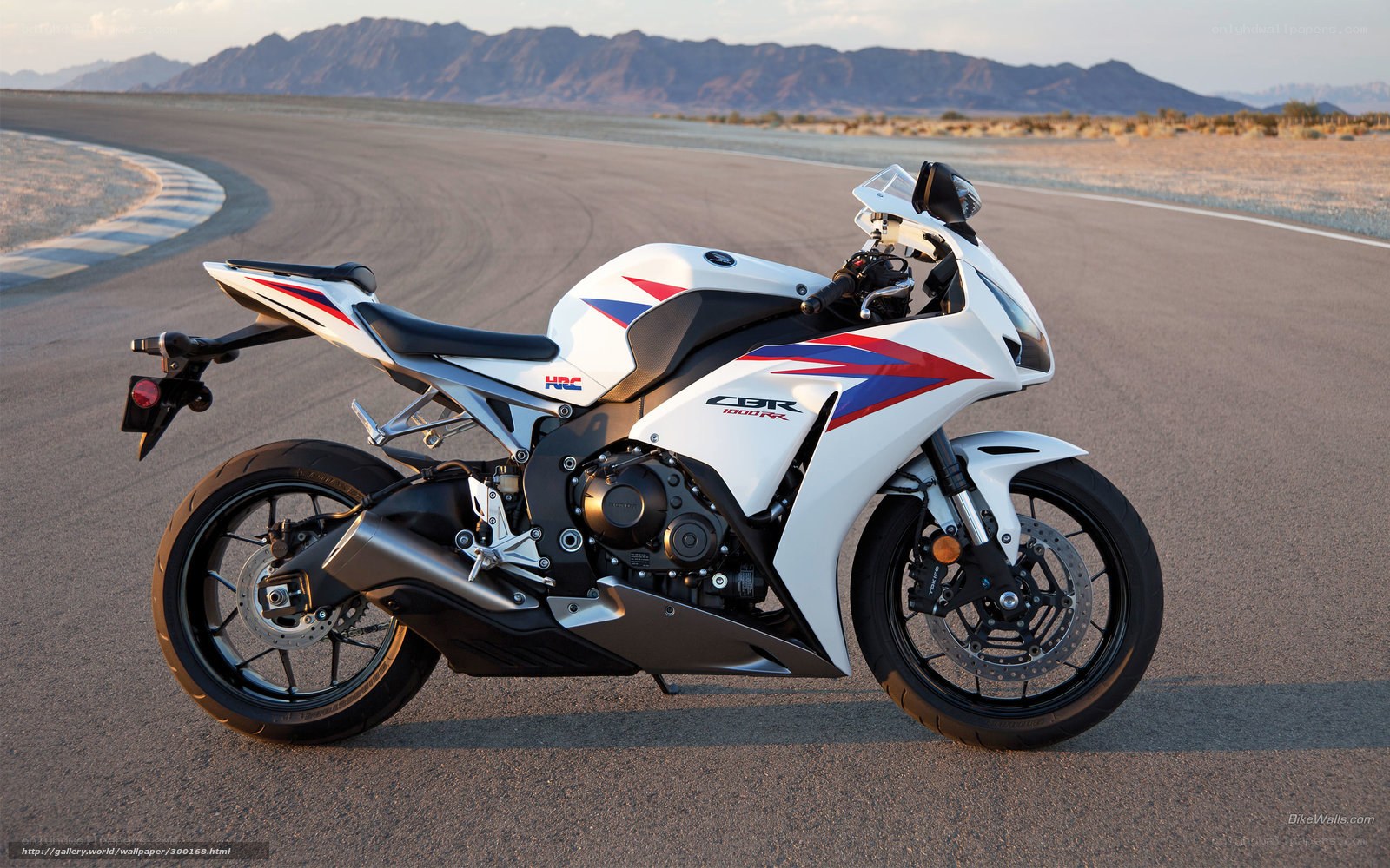White Honda CBR1000RR on racetrack