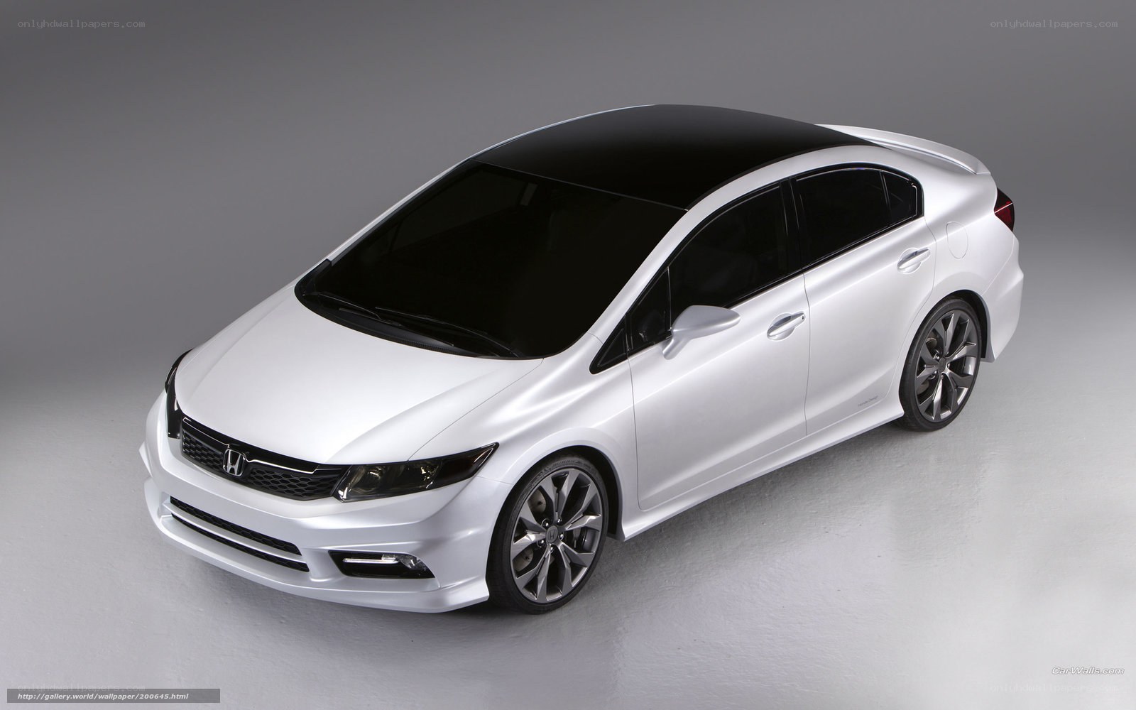 White Honda Civic Concept