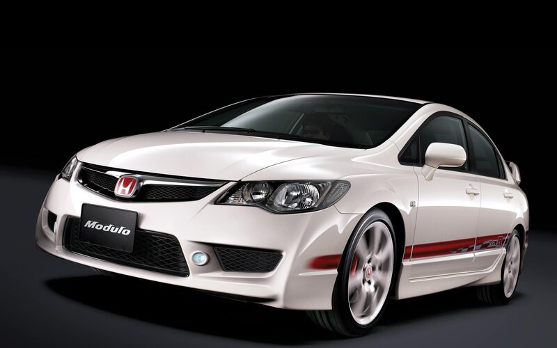 White Honda Civic — Dramatic, Photograph