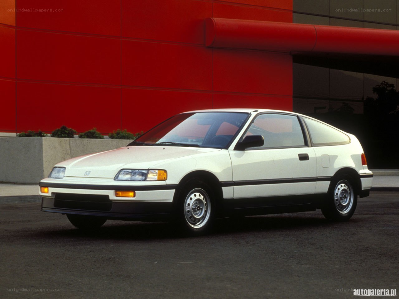 white honda civic hatchback