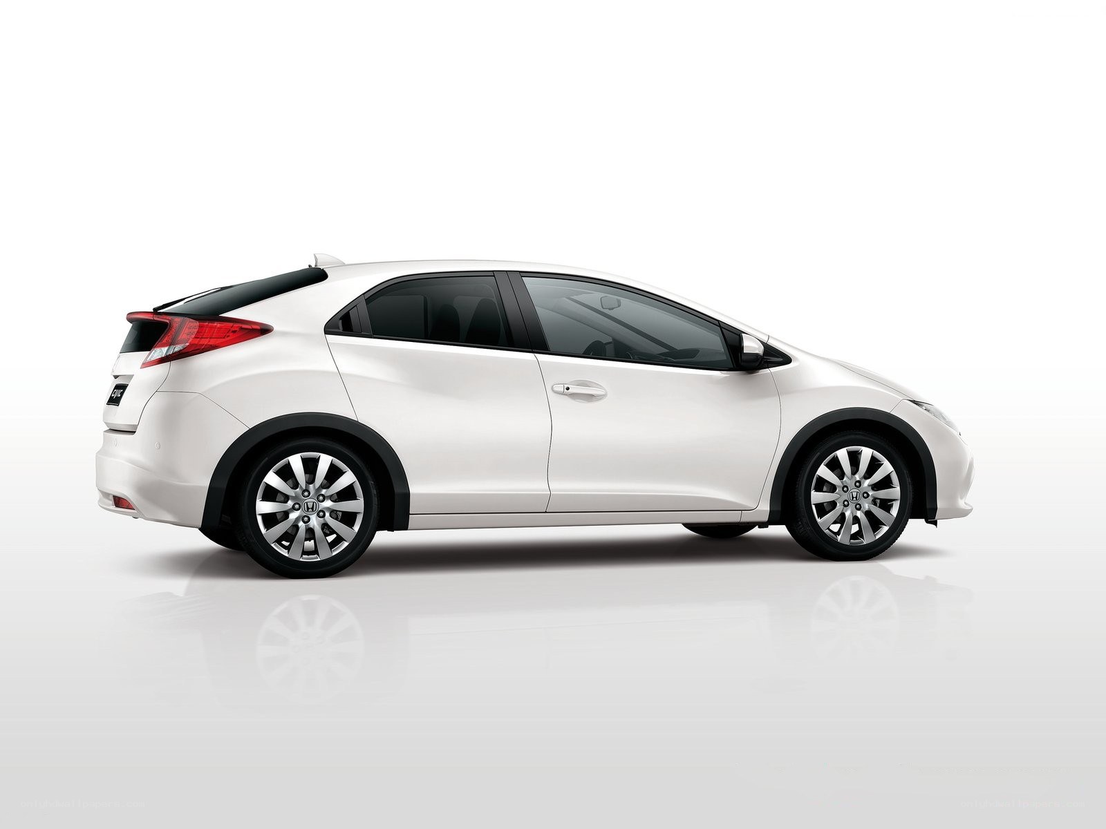 white honda civic hatchback