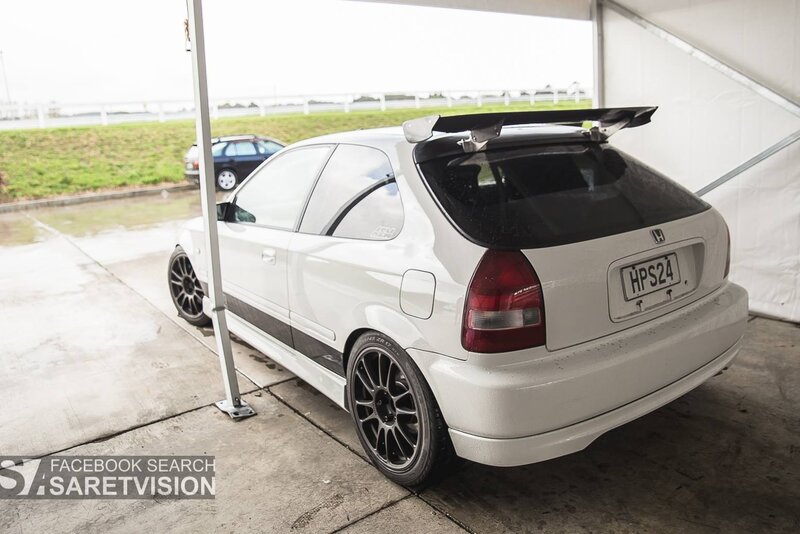 White Honda Civic Hatchback — Neutral, Photograph
