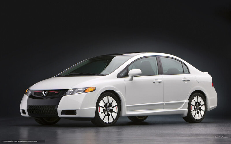 white honda civic si sedan