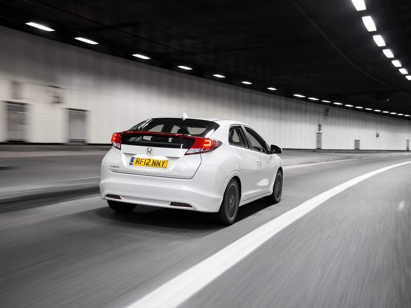 White Honda Civic
