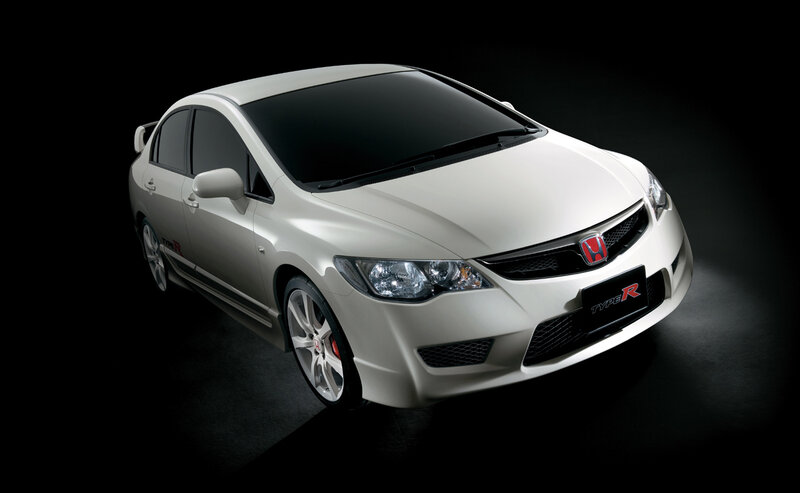 White Honda Civic Type R