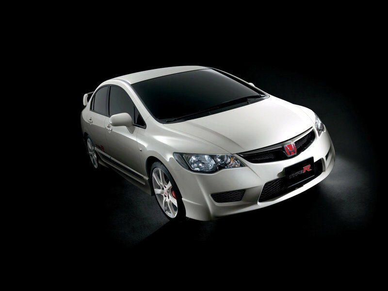 White Honda Civic Type R — Dramatic, Photograph, Car