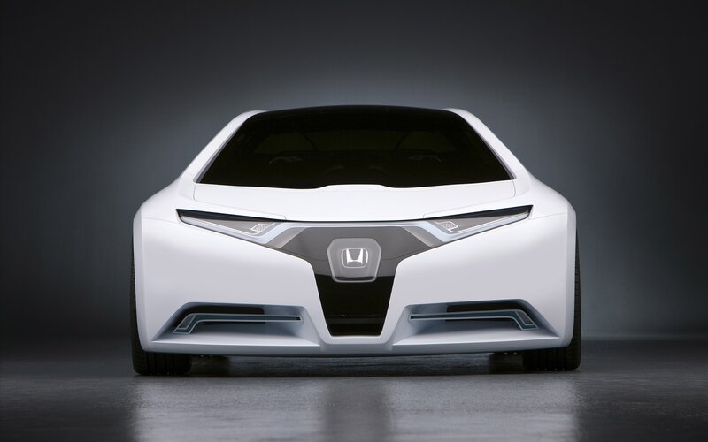 White Honda concept car