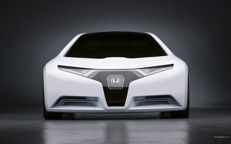 white Honda concept car