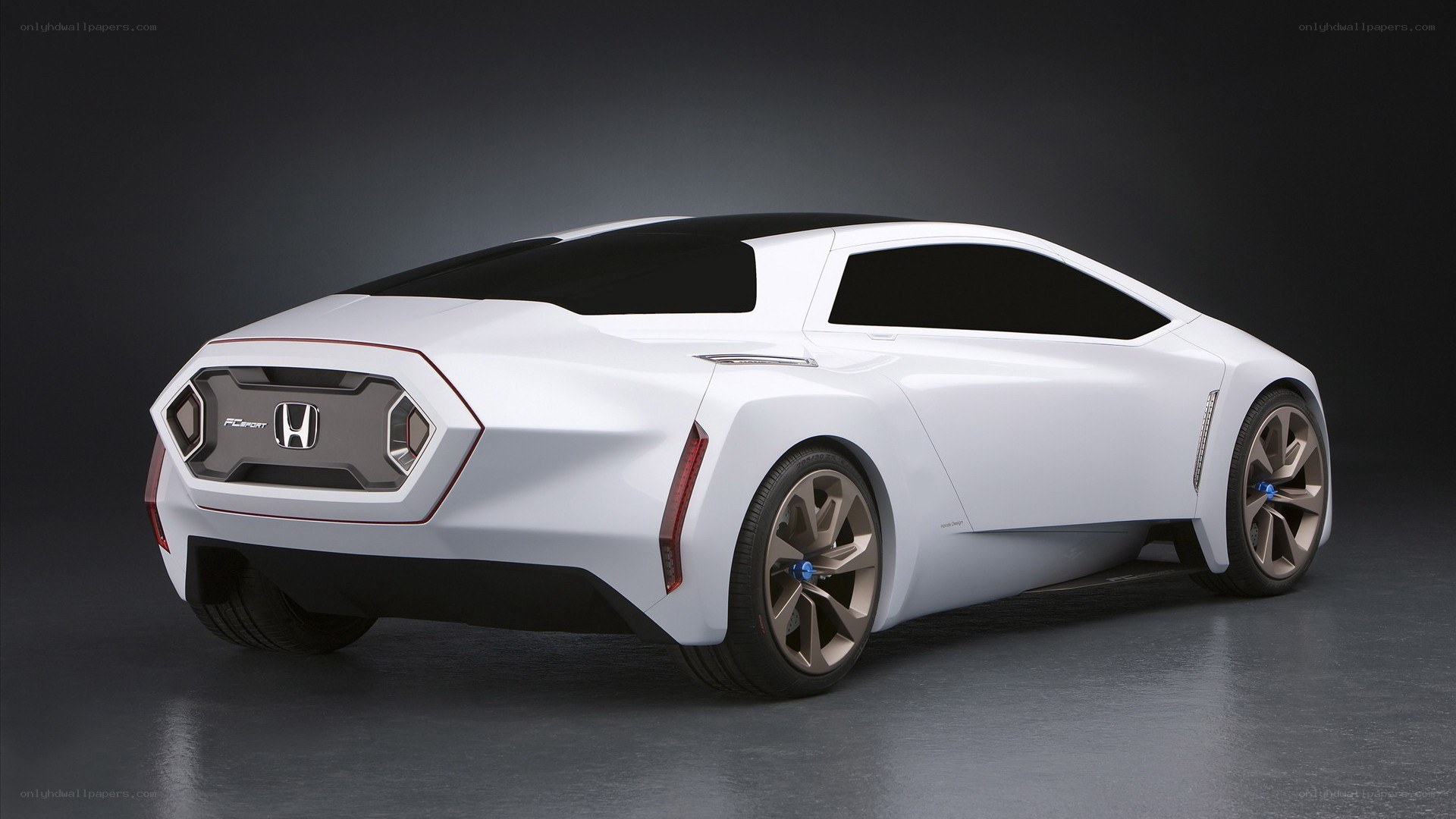White Honda concept car