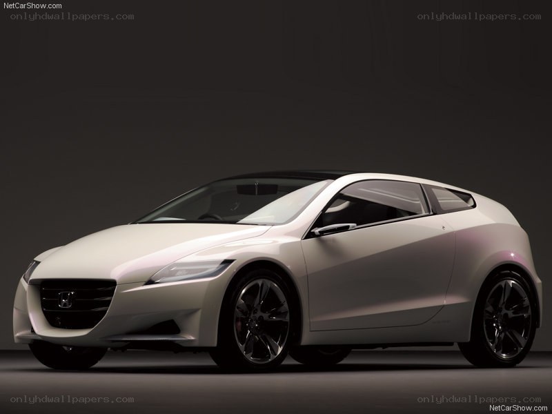 white honda concept car