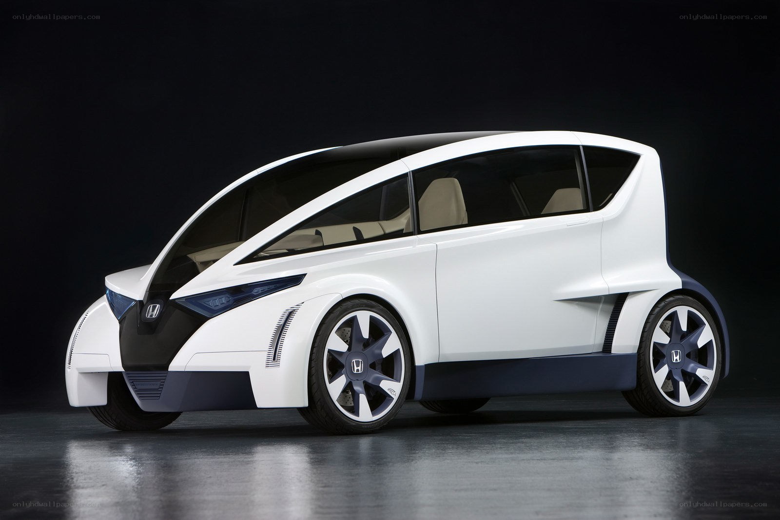 White Honda concept car