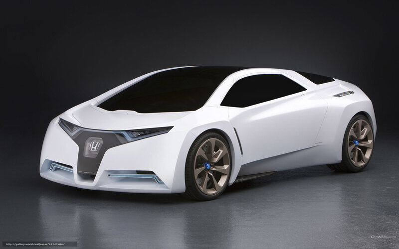 White Honda concept car
