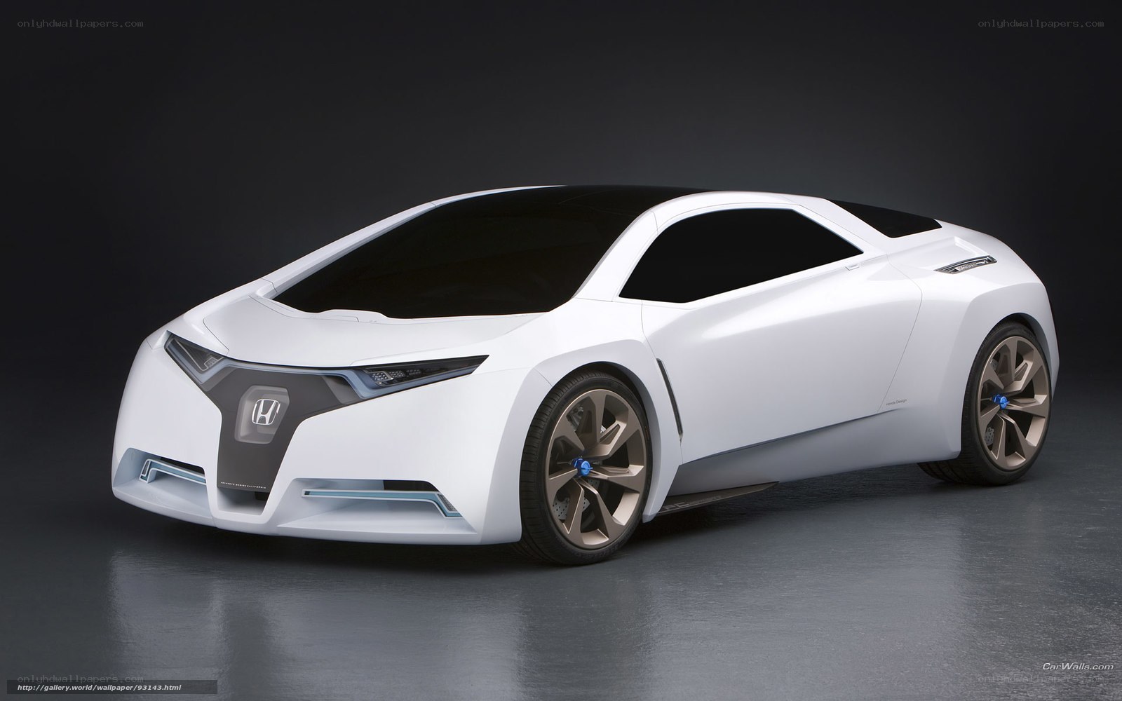 White Honda concept car