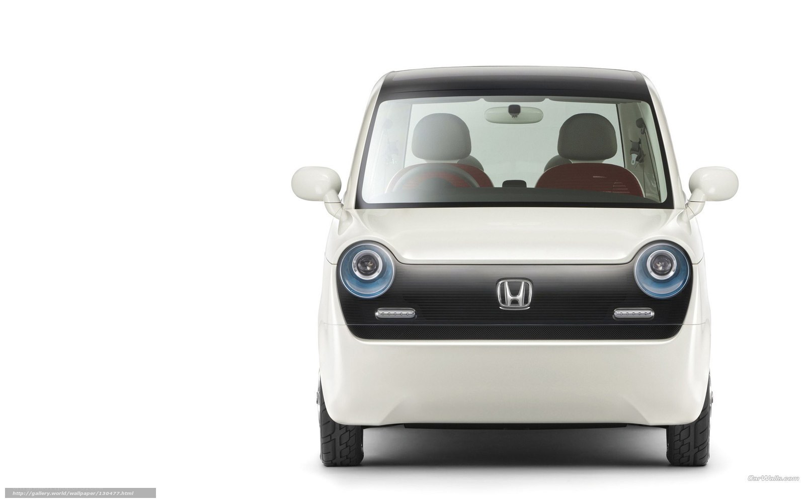 white honda concept car