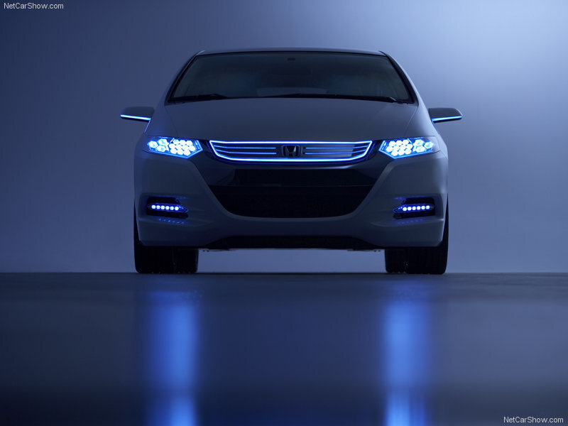 White Honda Concept Car — Blue, Dramatic