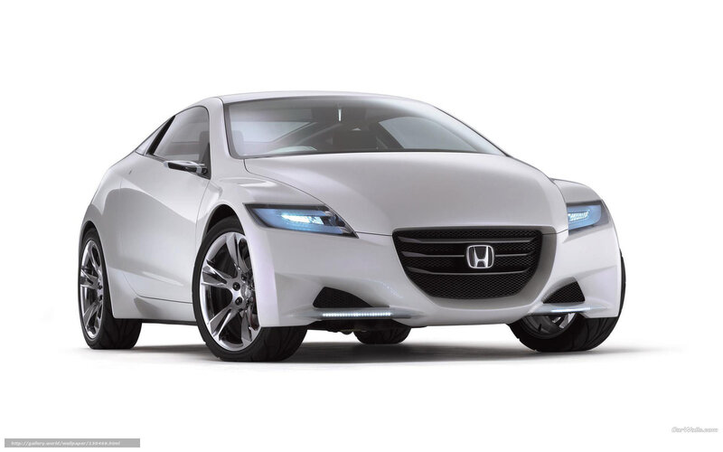 White Honda Concept Car — Neutral, Photograph, Headlights, Wheels