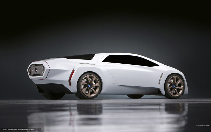 White Honda concept car
