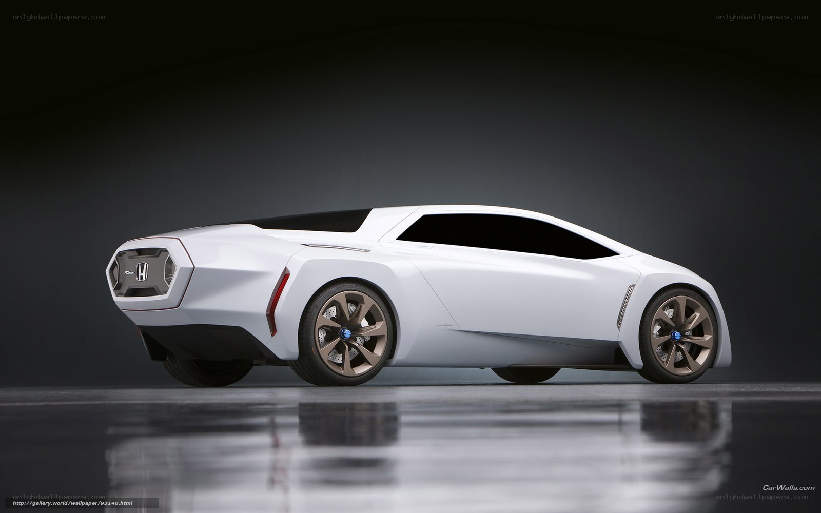 White Honda concept car