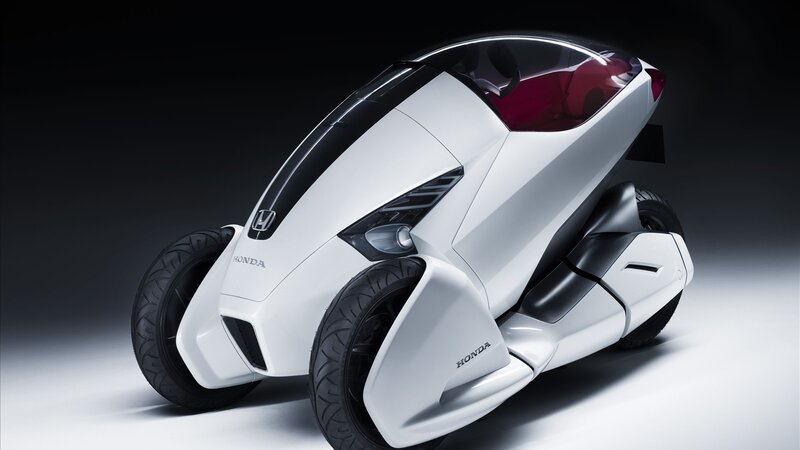 White Honda Concept Vehicle