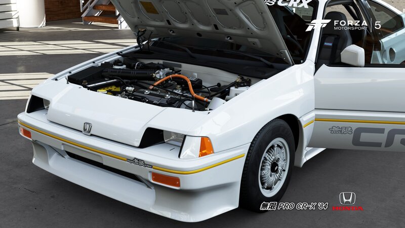 White Honda CR-X